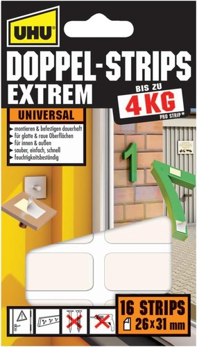 Uhu 45450 doppel strips - uhu, extrem